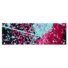 Colorful Splashes Grunge, Abstract Art Banner And Sign 6  X 2  by kyorashop23