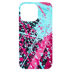 Colorful Splashes Grunge, Abstract Art Iphone 14 Pro Max Black Uv Print Case by kyorashop23