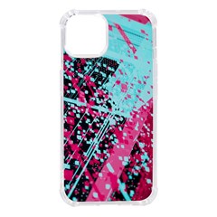 Colorful Splashes Grunge, Abstract Art Iphone 14 Tpu Uv Print Case by kyorashop23