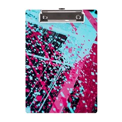 Colorful Splashes Grunge, Abstract Art A5 Acrylic Clipboard by kyorashop23