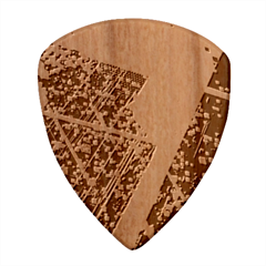 Colorful Splashes Grunge, Abstract Art Wood Guitar Pick (set Of 10) by kyorashop23