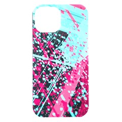 Colorful Splashes Grunge, Abstract Art Iphone 15 Plus Black Uv Print Pc Hardshell Case by kyorashop23