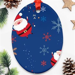 Feliz Natal, Santa, Merry Christmas Ornament (oval)