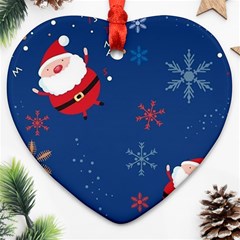 Feliz Natal, Santa, Merry Christmas Ornament (heart)