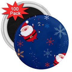 Feliz Natal, Santa, Merry Christmas 3  Magnets (100 Pack) by kyorashop23