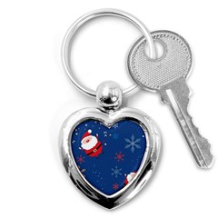 Feliz Natal, Santa, Merry Christmas Key Chain (heart) by kyorashop23