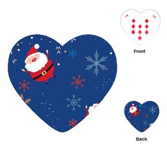 Feliz Natal, Santa, Merry Christmas Playing Cards Single Design (heart)