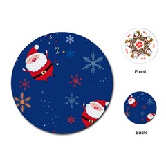 Feliz Natal, Santa, Merry Christmas Playing Cards Single Design (round)