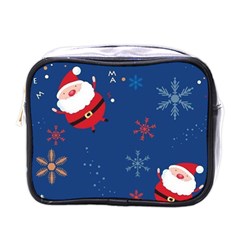 Feliz Natal, Santa, Merry Christmas Mini Toiletries Bag (one Side)