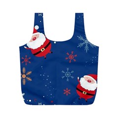 Feliz Natal, Santa, Merry Christmas Full Print Recycle Bag (m) by kyorashop23