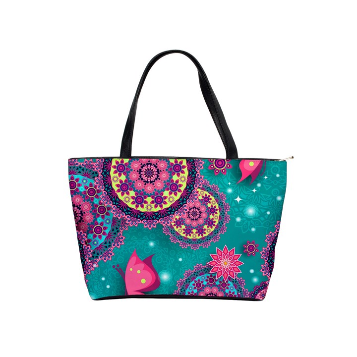 Floral Pattern, Abstract, Colorful, Flow Classic Shoulder Handbag