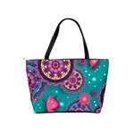 Floral Pattern, Abstract, Colorful, Flow Classic Shoulder Handbag Back