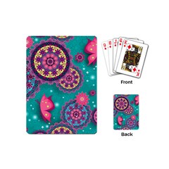 Floral Pattern, Abstract, Colorful, Flow Playing Cards Single Design (mini)