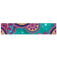 Floral Pattern, Abstract, Colorful, Flow Small Premium Plush Fleece Scarf