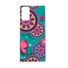 Floral Pattern, Abstract, Colorful, Flow Samsung Galaxy Note 20 Tpu Uv Case by kyorashop23