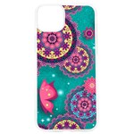 Floral Pattern, Abstract, Colorful, Flow iPhone 15 Pro TPU UV Print Case Front