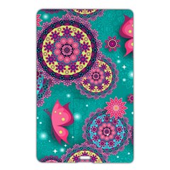 Floral Pattern, Abstract, Colorful, Flow Name Card Style Usb Flash Drive by kyorashop23