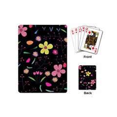 Foliage Pattern, Adorable Beautiful Playing Cards Single Design (mini)