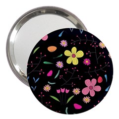 Foliage Pattern, Adorable Beautiful 3  Handbag Mirrors