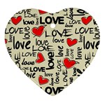 Love Abstract Background Love Textures Ornament (Heart) Front