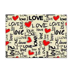 Love Abstract Background Love Textures Sticker A4 (10 Pack)