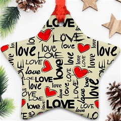 Love Abstract Background Love Textures Ornament (star)