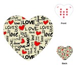 Love Abstract Background Love Textures Playing Cards Single Design (Heart) Front