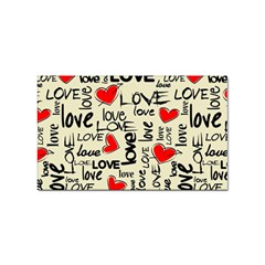 Love Abstract Background Love Textures Sticker Rectangular (100 Pack) by kyorashop23