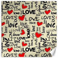 Love Abstract Background Love Textures Canvas 16  X 16  by kyorashop23