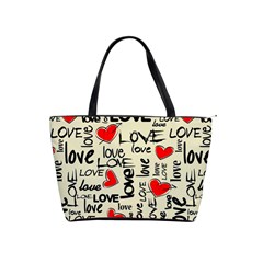 Love Abstract Background Love Textures Classic Shoulder Handbag by kyorashop23