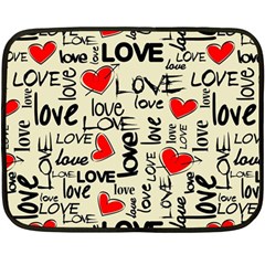 Love Abstract Background Love Textures Two Sides Fleece Blanket (mini) by kyorashop23