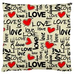 Love Abstract Background Love Textures Large Cushion Case (Two Sides) Front