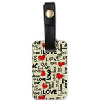 Love Abstract Background Love Textures Luggage Tag (one side) Front