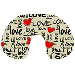 Love Abstract Background Love Textures Travel Neck Pillow Front