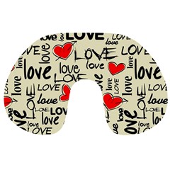 Love Abstract Background Love Textures Travel Neck Pillow