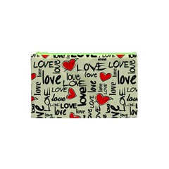 Love Abstract Background Love Textures Cosmetic Bag (xs) by kyorashop23