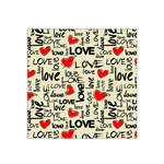 Love Abstract Background Love Textures Satin Bandana Scarf 22  x 22  Front