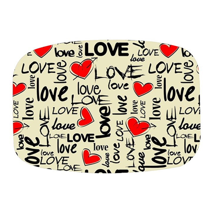 Love Abstract Background Love Textures Mini Square Pill Box