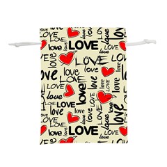 Love Abstract Background Love Textures Lightweight Drawstring Pouch (l)