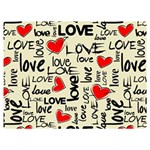 Love Abstract Background Love Textures Premium Plush Fleece Blanket (Extra Small) 40 x30  Blanket Front