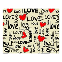 Love Abstract Background Love Textures Premium Plush Fleece Blanket (large) by kyorashop23