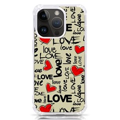 Love Abstract Background Love Textures Iphone 14 Pro Tpu Uv Print Case by kyorashop23