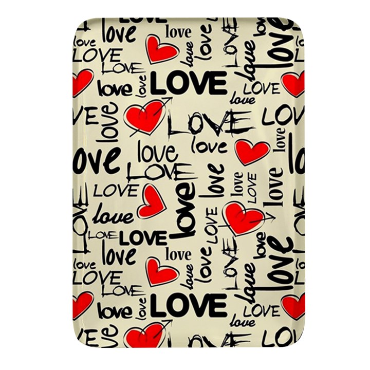 Love Abstract Background Love Textures Rectangular Glass Fridge Magnet (4 pack)