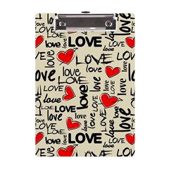 Love Abstract Background Love Textures A5 Acrylic Clipboard by kyorashop23