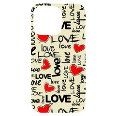 Love Abstract Background Love Textures Iphone 14 Pro Max Black Uv Print Case by kyorashop23