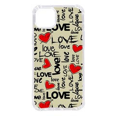 Love Abstract Background Love Textures Iphone 14 Plus Tpu Uv Print Case by kyorashop23