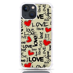 Love Abstract Background Love Textures Iphone 13 Mini Tpu Uv Print Case by kyorashop23