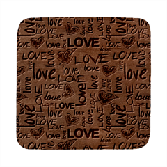 Love Abstract Background Love Textures Square Wood Guitar Pick Holder Case And Picks Set