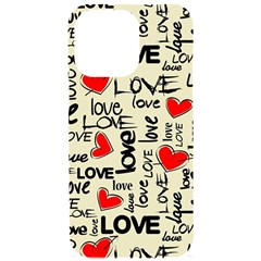 Love Abstract Background Love Textures Iphone 15 Pro Max Black Uv Print Pc Hardshell Case by kyorashop23