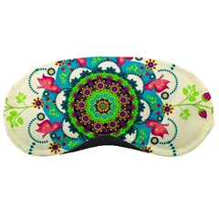 Mandala Flowers, Abstract, Butterflies, Floral, Pattern Sleep Mask by kyorashop23